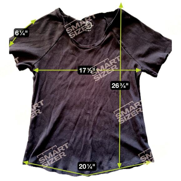 Maurices 24/7 Black Fitted Scoop Neck Ribbed Top Size 2X - Picture 3 of 3